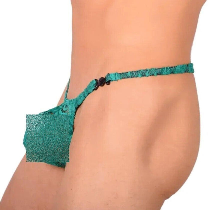 S SMU Sensual Green C-Thru Thong MX20 34114