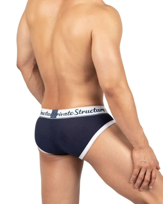 PRIVATE STRUCTURE Briefs Classic Mid-Waist Mini Brief Vintage Navy 4529 55