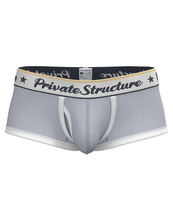 PRIVATE STRUCTURE Classic Boxer Mid-Waist Trunk Silvery Grey 4530 113