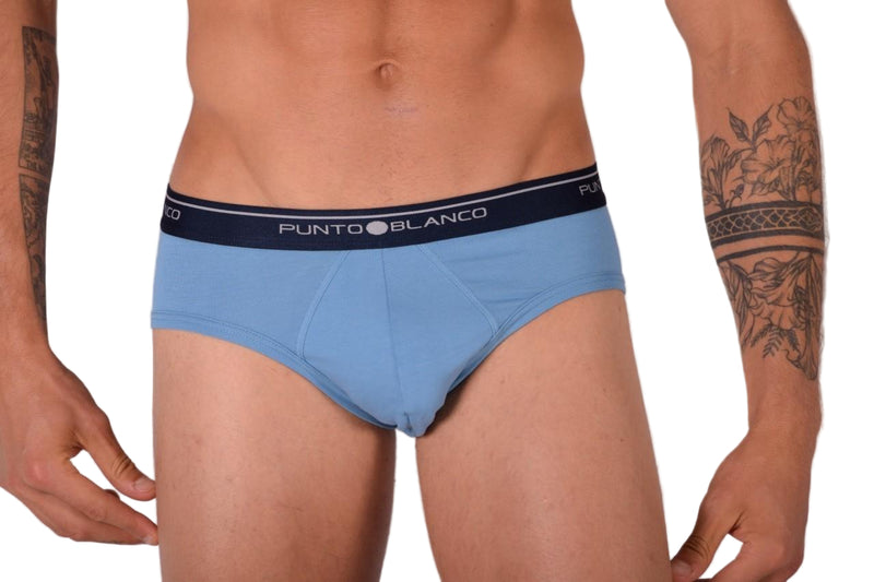 Small Punto Blanco Brief Basix Briefs Sustainable Cotton Pale Blue 53489 P18