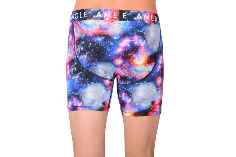 Large New Mens American Eagle Fly Front Boxer Brief Space Stars AE1