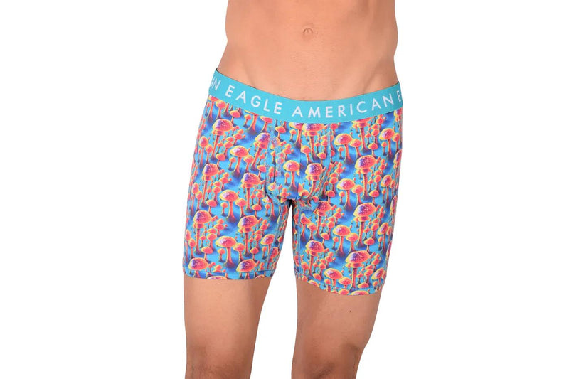 American Eagle Mushroom Print Fly Front Boxer Brief AE1