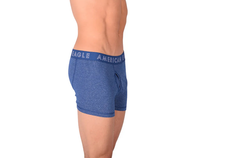 Medium American Eagle Fly Front Boxer Brief Blue AE1