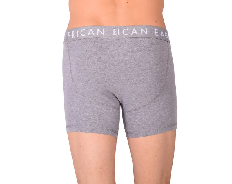 Medium Long Boxer American Eagle Fly Front Boxer Brief Grey AE1
