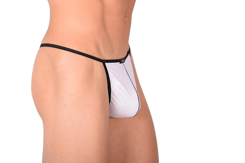 XS GREGG HOMME Boytoy String With T-Back Very Light Fabric in White 95014 157