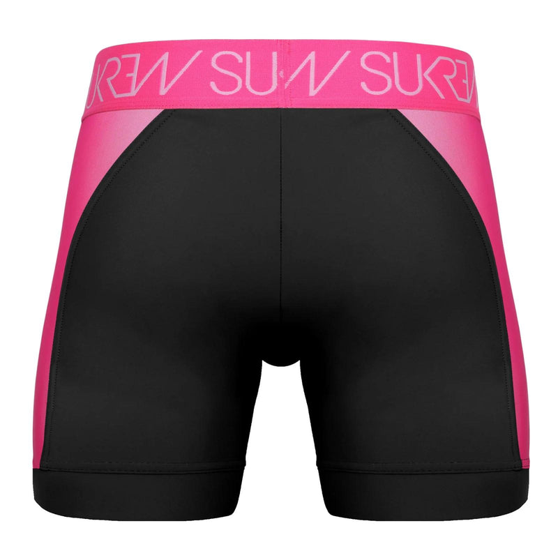 SUKREW Sprint Long Boxer Underground Sheer Mesh Panels in Electric Pink 43