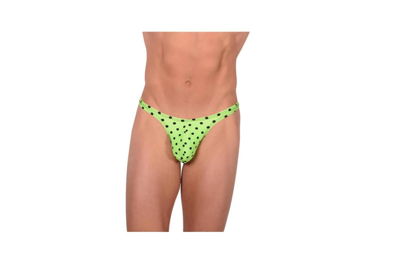 XS/S SMU Thong Lime Dots 34162 MX21