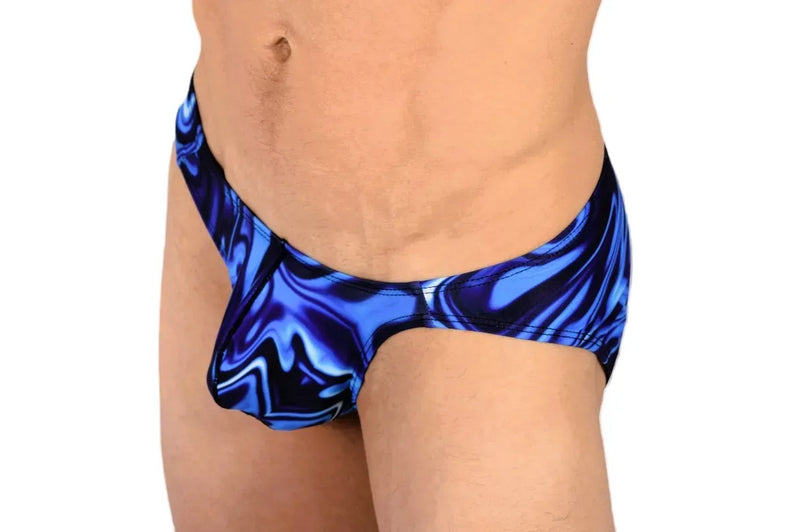 SMU Briefs Catch-Me Mini Brief Blue-Mix Speedo Cut 01903 H26