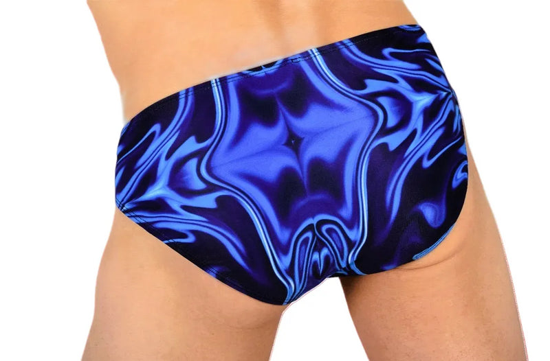 SMU Briefs Catch-Me Mini Brief Blue-Mix Speedo Cut 01903 H26