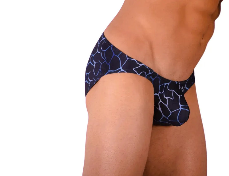 SMU Artistic Mini Briefs Speedo Cut In Navy P01503 H18
