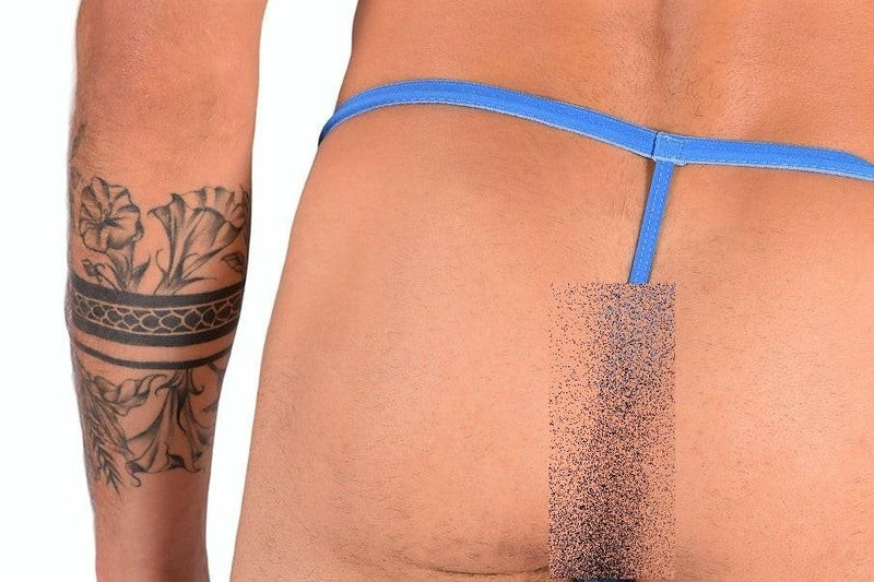 SMU Skulls Printed Tin G-String in Sky Blue P01014 H03