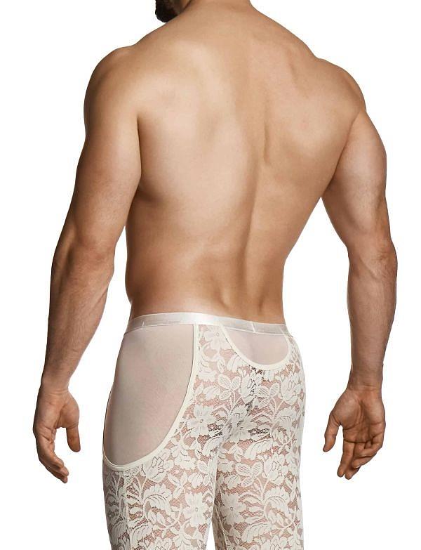 Modus Vivendi Floral Lace Ankle-Length Sheer Leggings Knitted Ivory 04161 B102