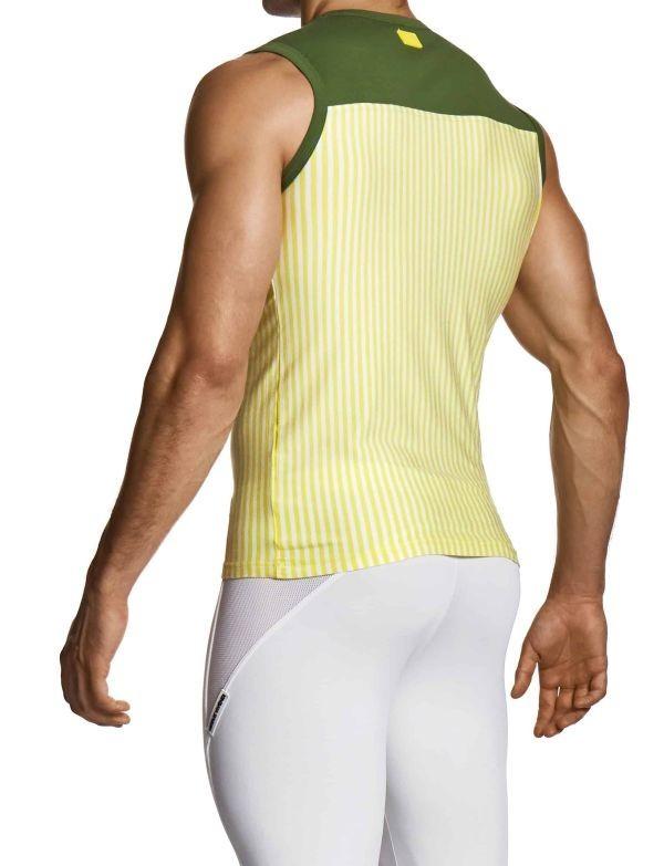 Modus Vivendi Army Combo Sleeveless Tank Top in Yellow/Green 27431 B103