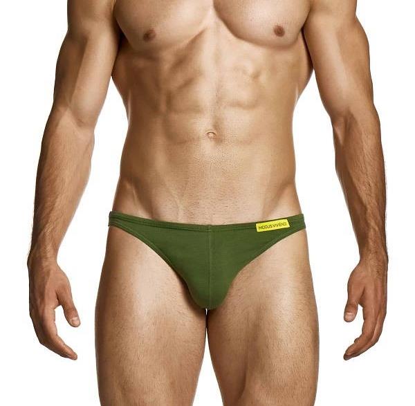 MODUS VIVENDI Army Low Cut Briefs Bikini-Cut Knitted Briefs Khaki 27412 104
