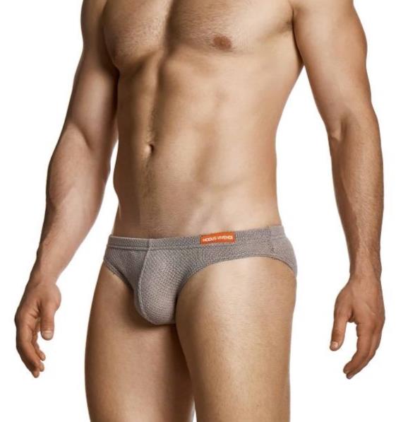 MODUS VIVENDI Micro Knit Briefs Classic Retro Style Brief Brown 22413 104