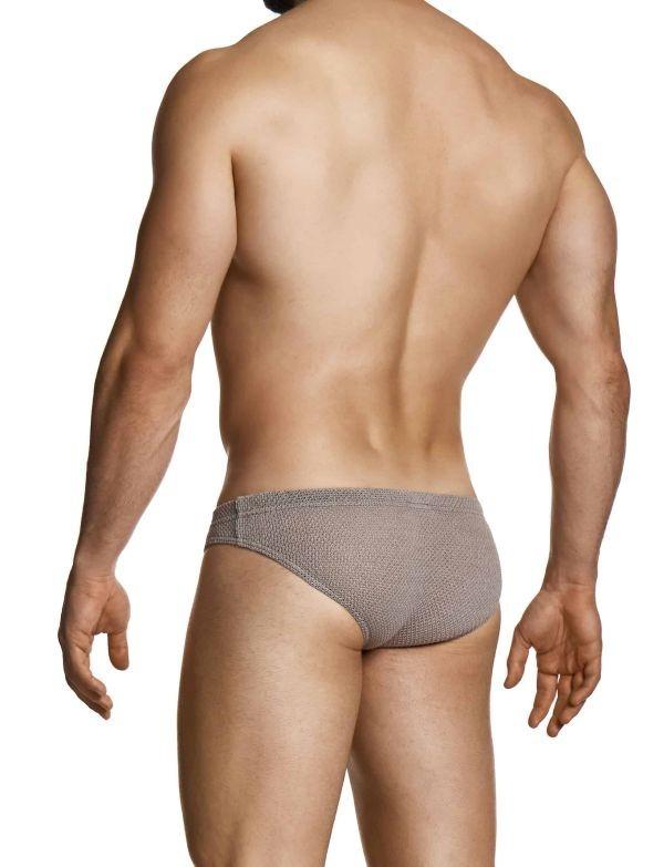 MODUS VIVENDI Micro Knit Briefs Classic Retro Style Brief Brown 22413 104