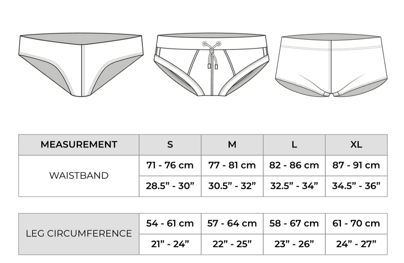 PUMP! Swim Brief Nightfall UPF 50 Microfiber Swimwear 13032 15