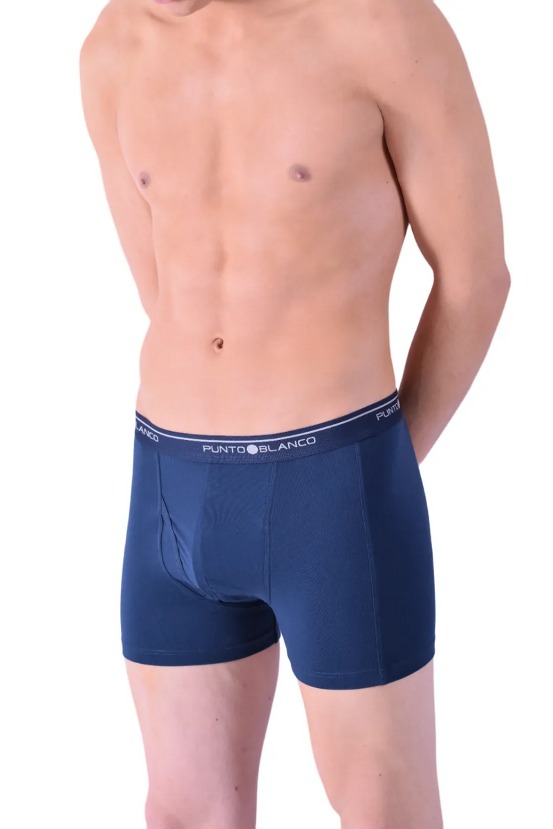 Punto Blanco Boxer Anatomic Open Fly Full Navy Blue Band 3393 23