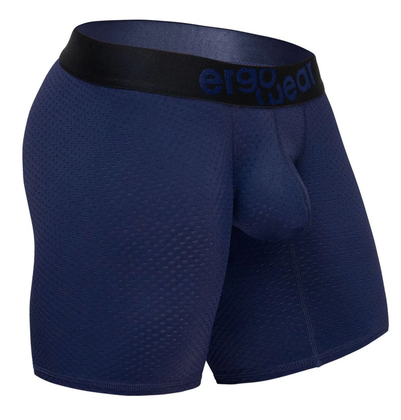 ErgoWear Boxer Briefs MAX Flow Stretchy Mid-Cut Long Boxer in Dark Blue 1792 108
