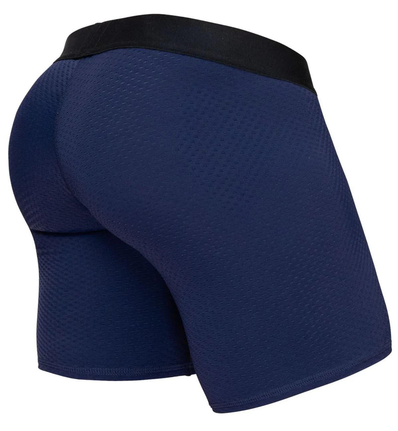 ErgoWear Boxer Briefs MAX Flow Stretchy Mid-Cut Long Boxer in Dark Blue 1792 108