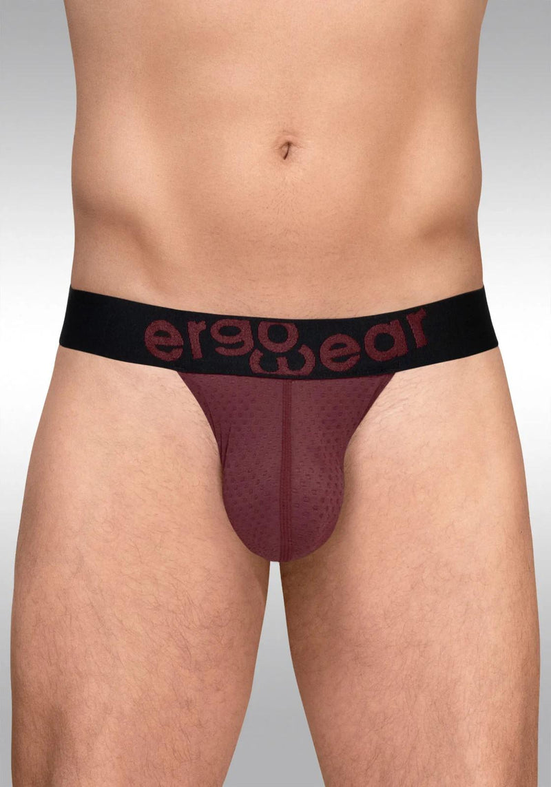 ErgoWear Bikini Briefs MAX Flow Micro-Perforated Mesh Brief in Burgundy 1794 53