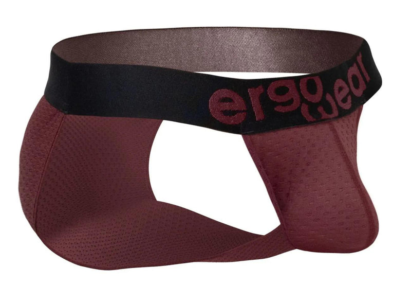 ErgoWear Bikini Briefs MAX Flow Micro-Perforated Mesh Brief in Burgundy 1794 53