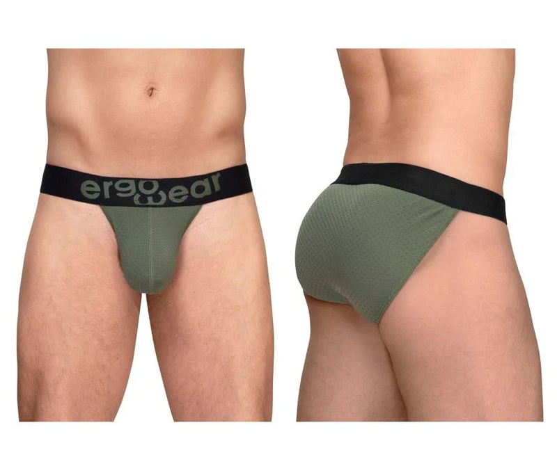 ErgoWear Bikini Briefs MAX Flow Micro-Perforated Mesh Brief Dark Green 1786 53