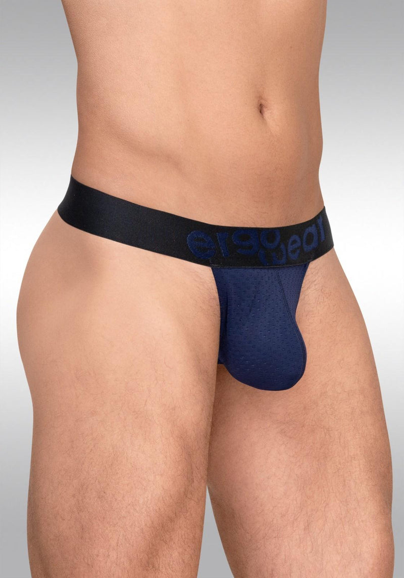 ErgoWear Thongs MAX Flow Micro Perforated Mesh G-String in Dark Blue 1789 102
