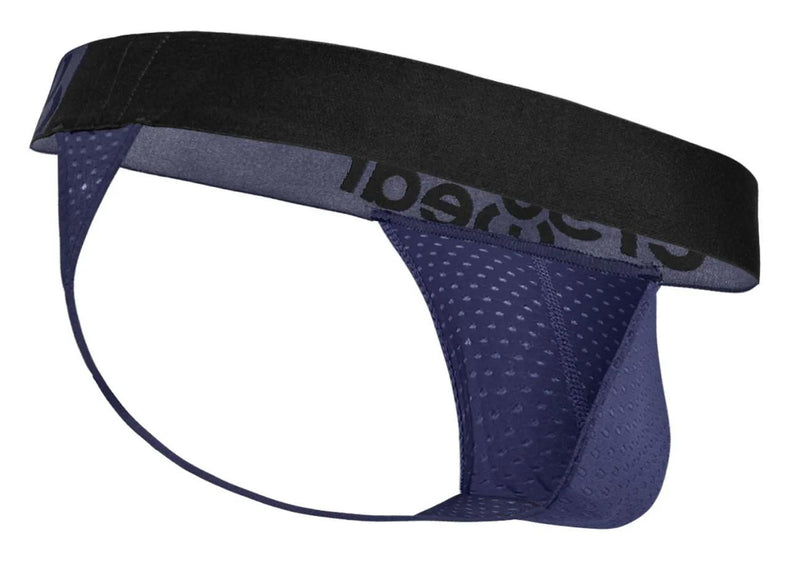 ErgoWear Thongs MAX Flow Micro Perforated Mesh G-String in Dark Blue 1789 102