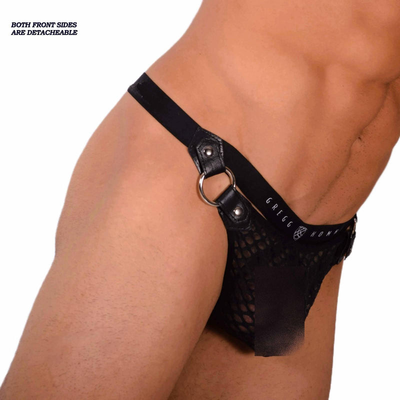 Small Gregg Homme  Sexy C-Thru Mesh Black Thong 33952 MX18