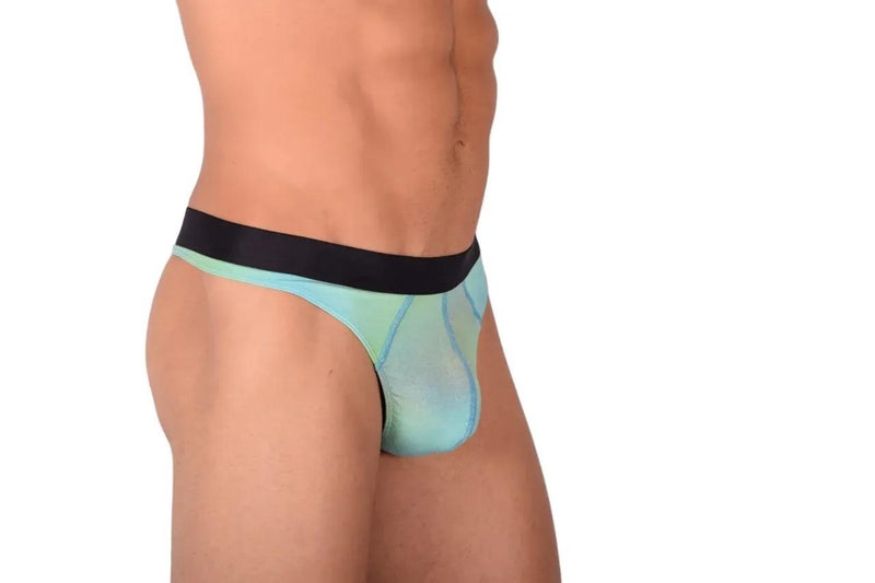 XS Me Undies Thong Sri Lanka Rainbow aqua 28-30'' MX2
