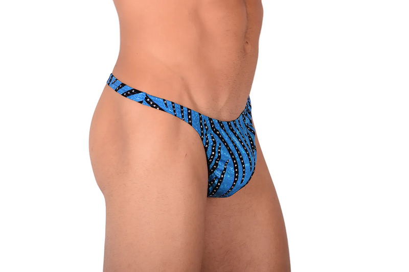 S/M SMU Rhinestones Covered Thong 32164 MX21