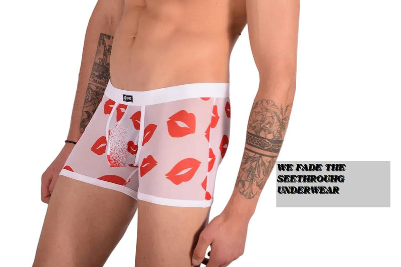 Medium Boxer SMU Lips Sheer Hipster 100118 MX22