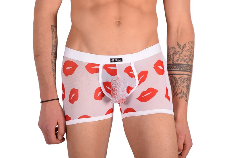 Medium Boxer SMU Lips Sheer Hipster 100118 MX22