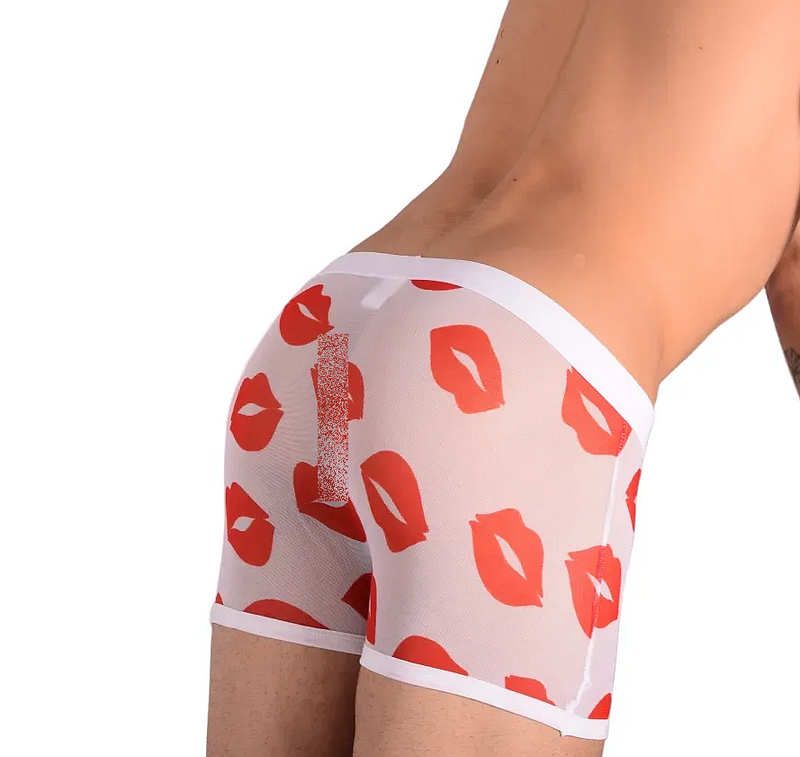 Medium Boxer SMU Lips Sheer Hipster 100118 MX22