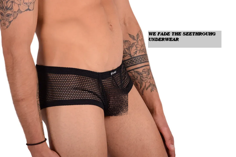 Small SMU Cool Sheer Black boxer Brief 30-32'' MX22 100105