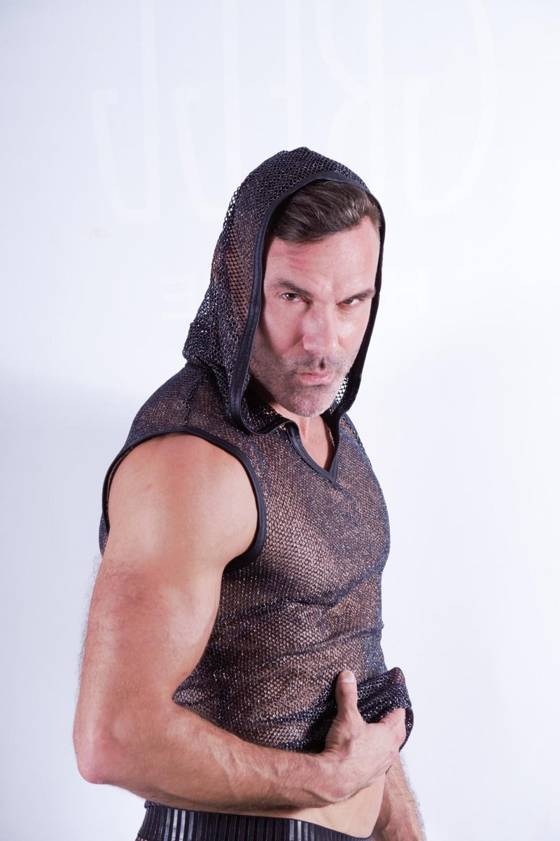 Medium Kit Gregg Homme Hood Tank Top & Boxer Sparkling Black 33661 MX14