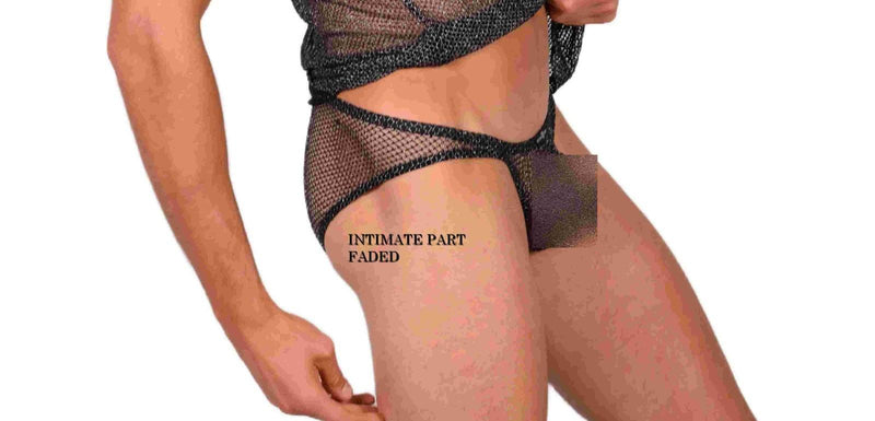 Medium Gregg homme Mesh Silver Brief MX22 100127