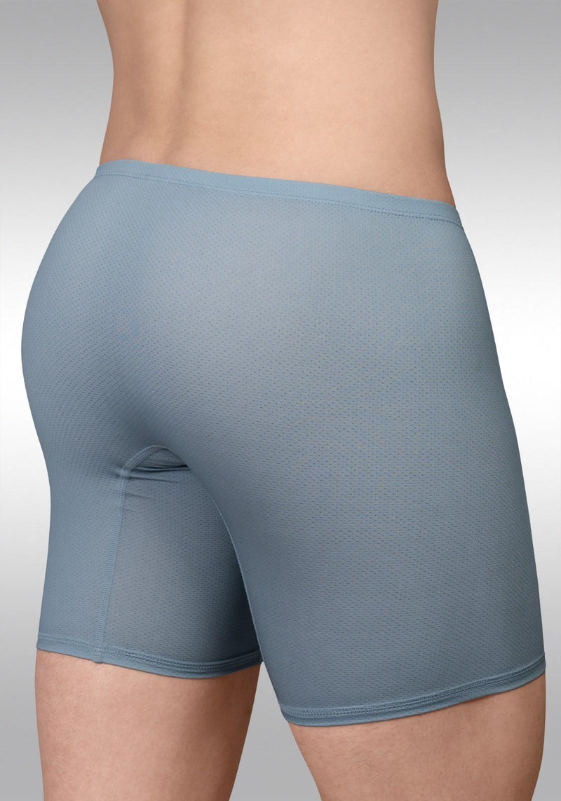 ErgoWear Long Boxer Briefs X4D SE Midcut in Stone Blue 1808 17