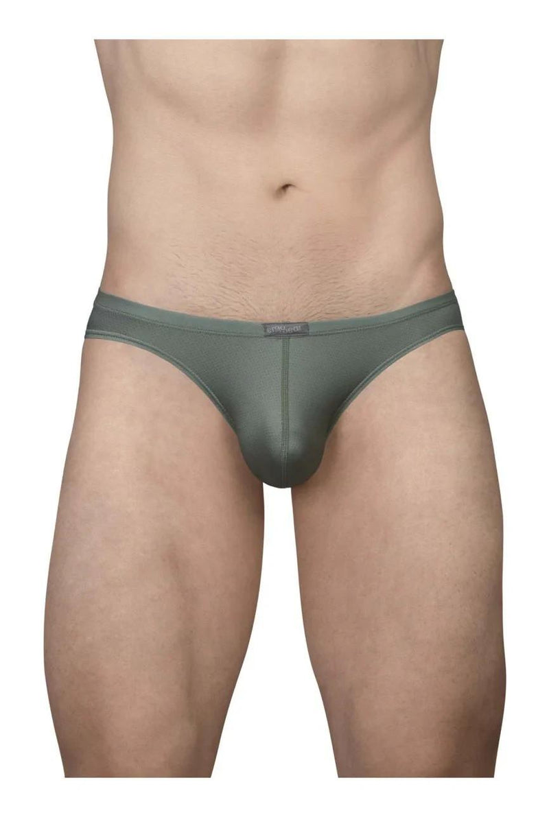 ErgoWear Bikini Briefs X4D SE 3D Pouch Micro-Mesh in Olive Green 1802 14