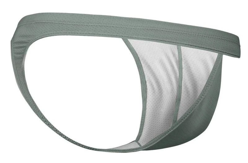 ErgoWear Thong X4D SE 3D Pouch Micro-Mesh Thongs in Olive Green 1801 142
