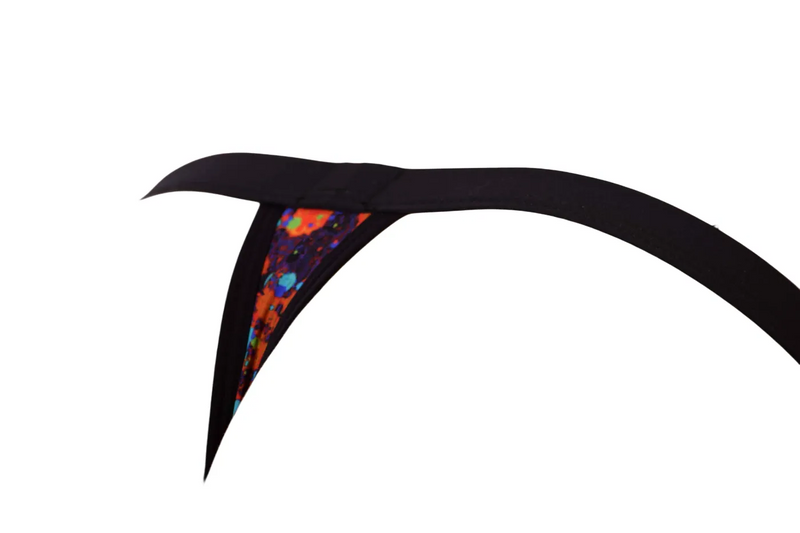 Medium Gregg Homme Flamed Swim Thong Paint Splatter 153204