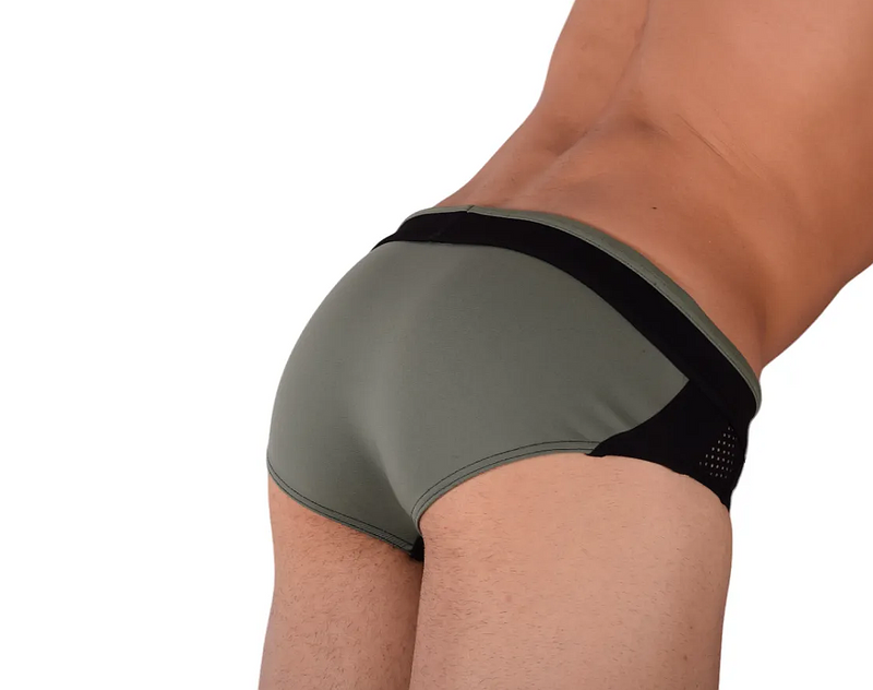 Medium Gregg Homme Swim Brief Khaki 60012 MX23