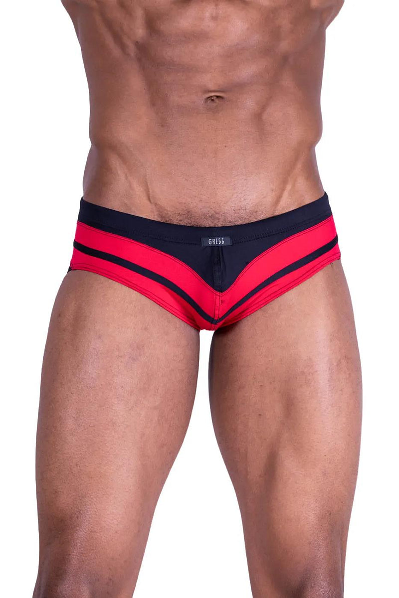 Medium Gregg Homme Swim Brief Red Black 60011 MX23