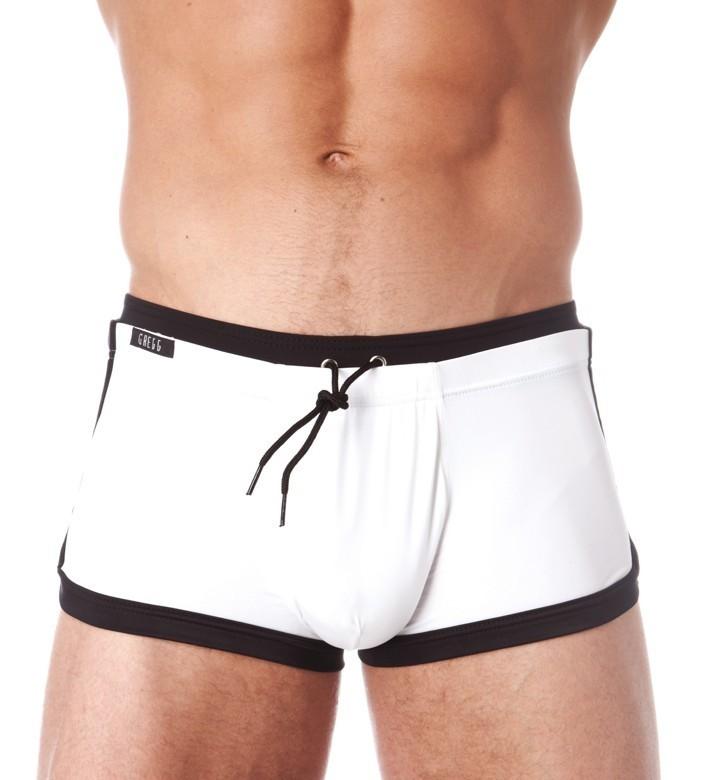 Small Gregg Homme Swimwear Boytoy Swim-Short White 100435 140