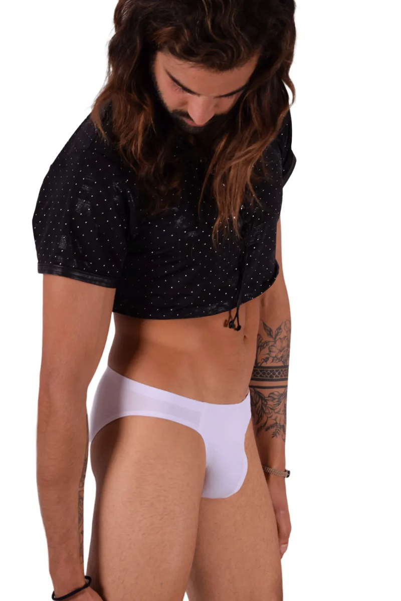 SMU Mini Brief Ultra-Soft Lightweight Ice Briefs in White 100903 22