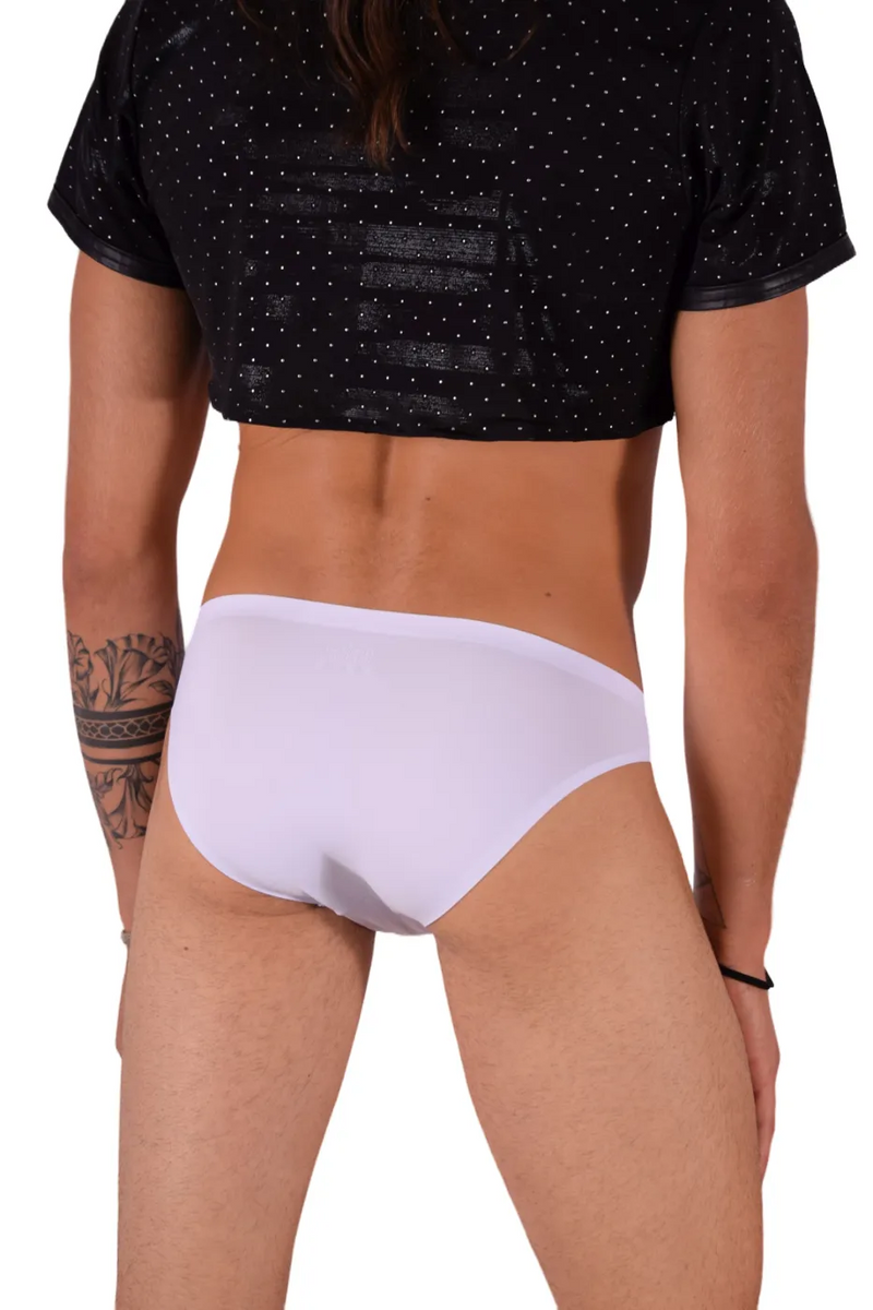 SMU Mini Brief Ultra-Soft Lightweight Ice Briefs in White 100903 22
