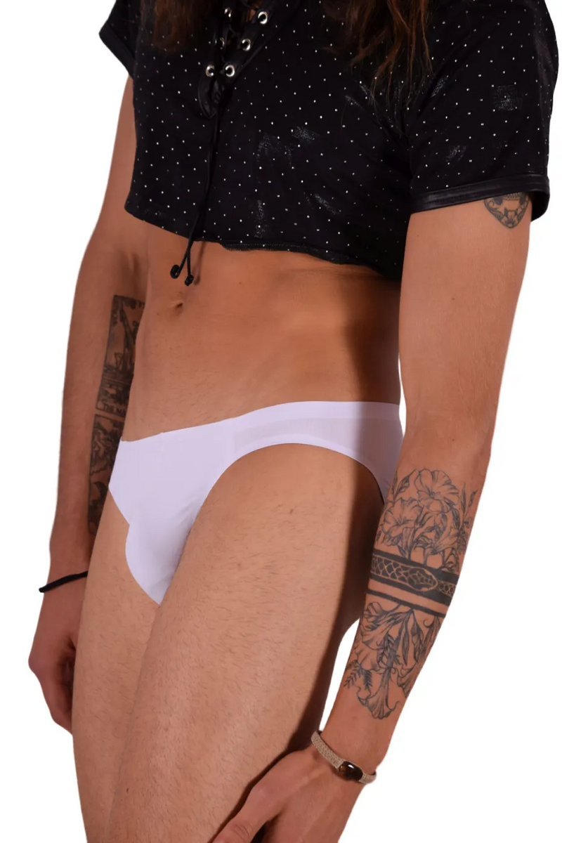 SMU Mini Brief Ultra-Soft Lightweight Ice Briefs in White 100903 22