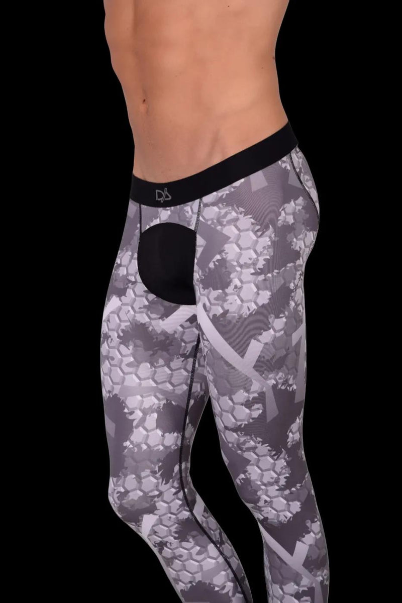 Small Daniel Alexander Athletic Legging Gym Fitted Pants Grey DA10 MX1