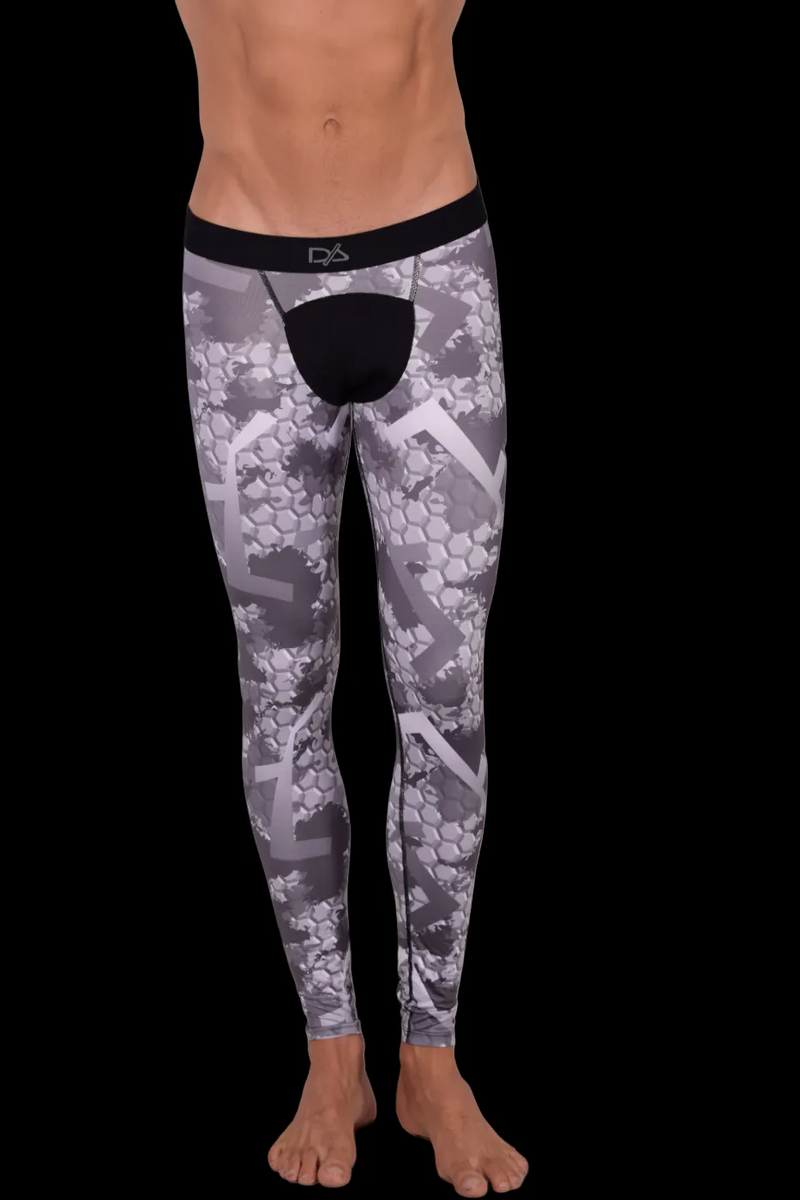 Small Daniel Alexander Athletic Legging Gym Fitted Pants Grey DA10 MX1